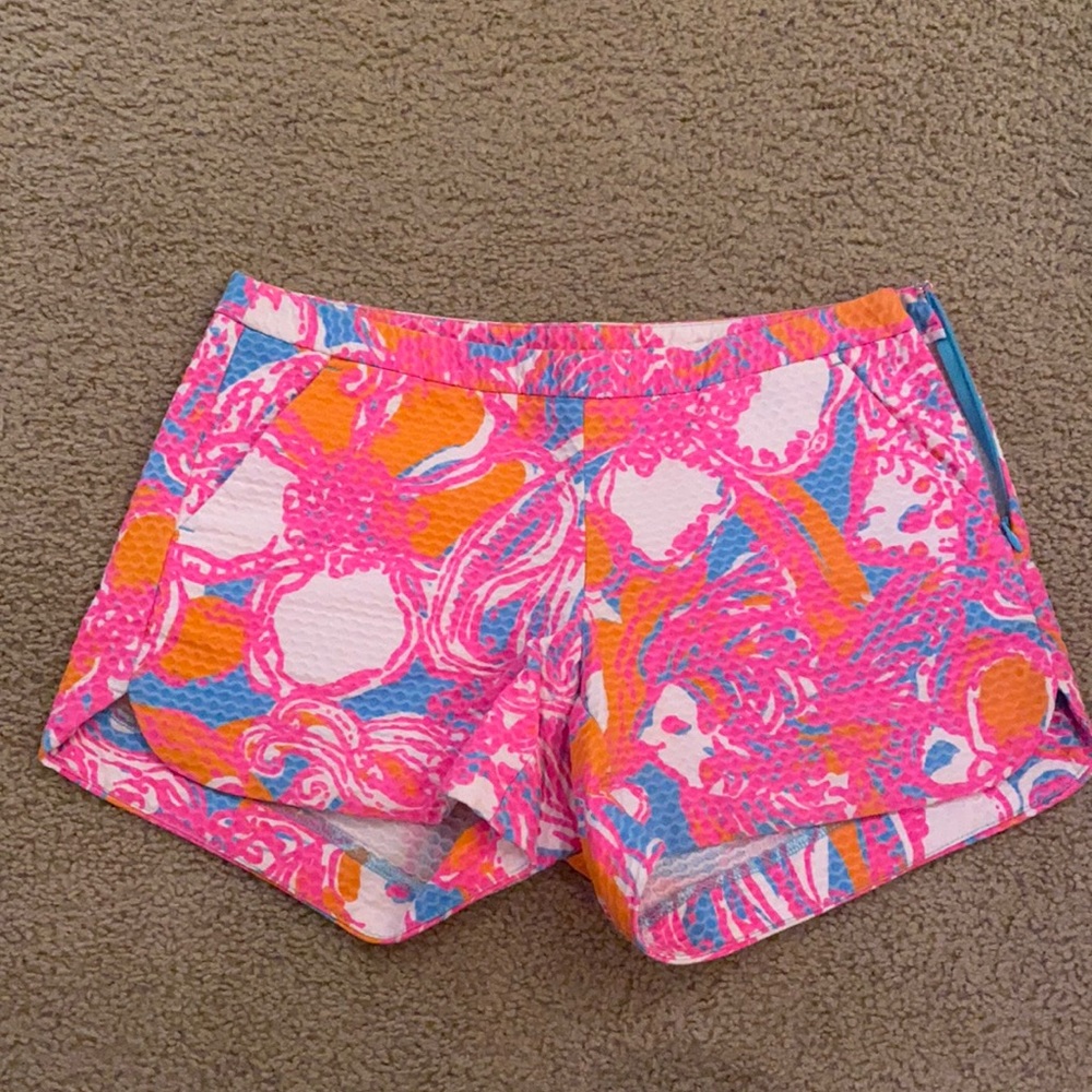Lilly Pulitzer Side Zipper Shorts